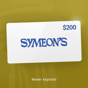 Great Greek restaurant gift card with $200 value for Symeon’s Greek Restaurant. Perfect for authentic Greek cuisine lovers.
